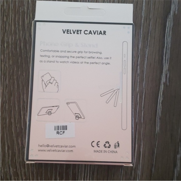 New Velvet Caviar Ring Stand with Coffee Drink Design - Picture 2 of 2